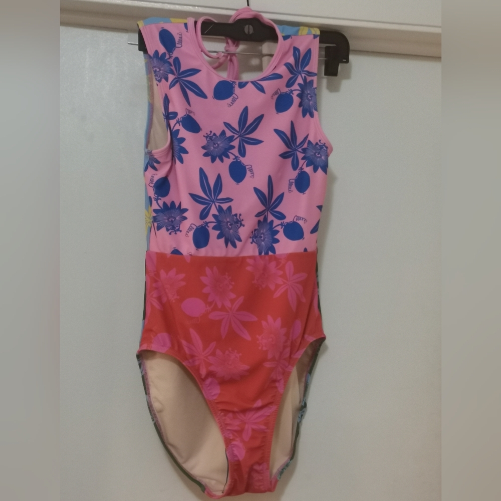 NWT Lime Ricki Passionfruit Highg Neck  One Piece Swimsuit - Picture 2 of 8